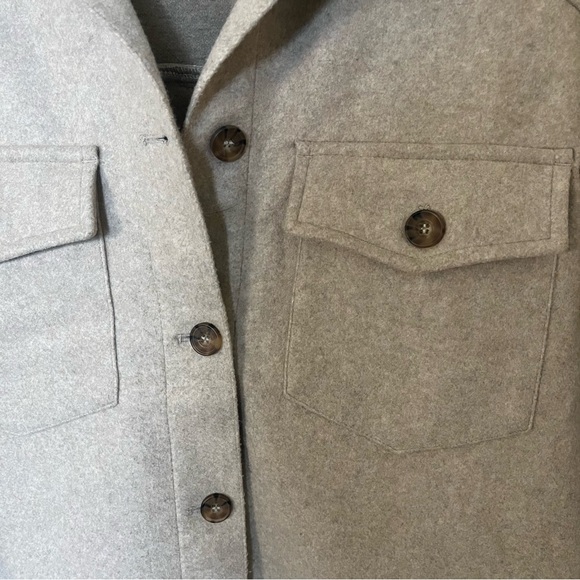 Love Tree Tan Button-Up Shacket - Picture 4 of 5